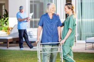 elderly care in nursing center